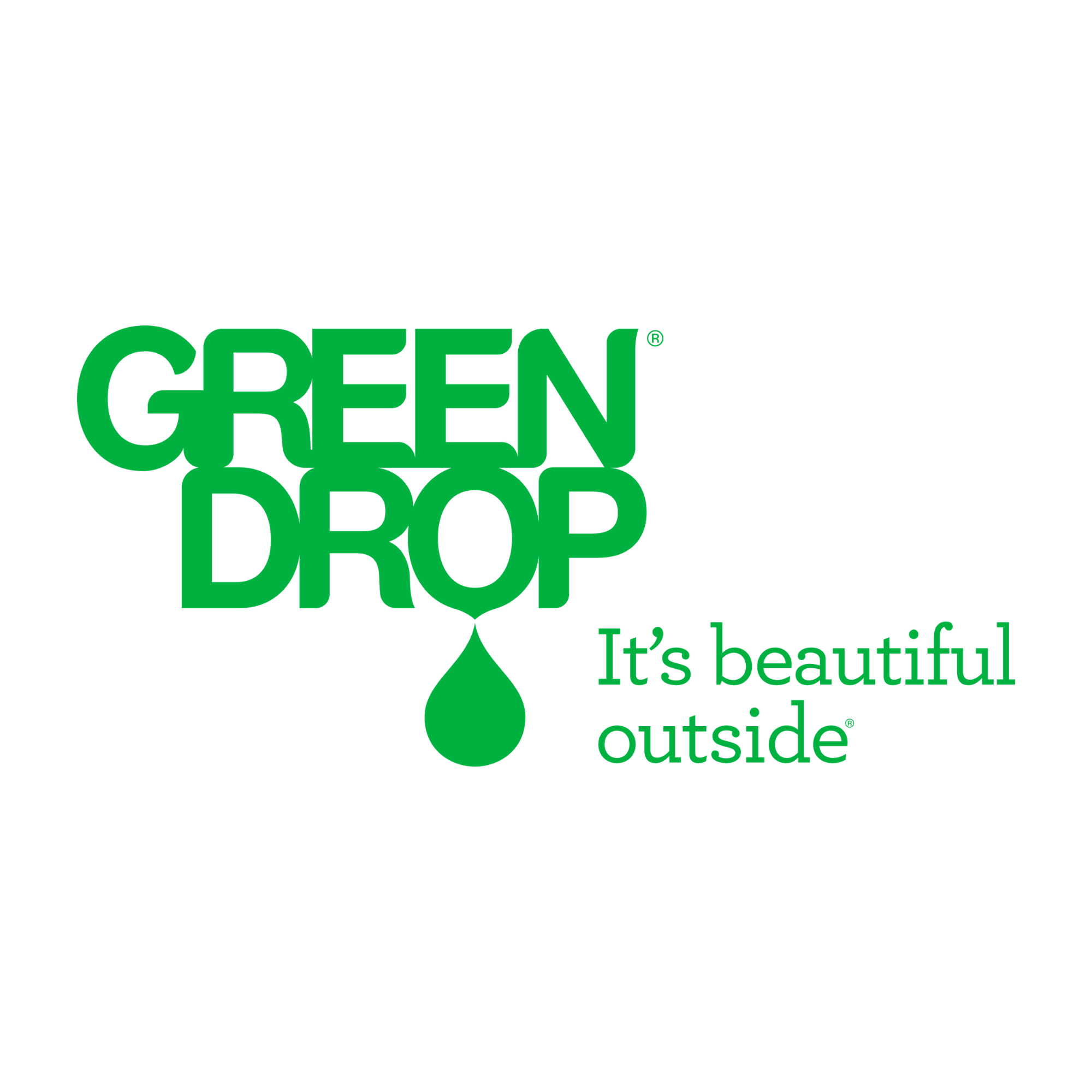 Green Drop Logo, Green, Transparent Background